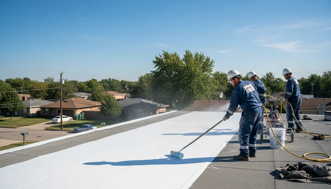 Commercial roof coating in Malaga, WA near me